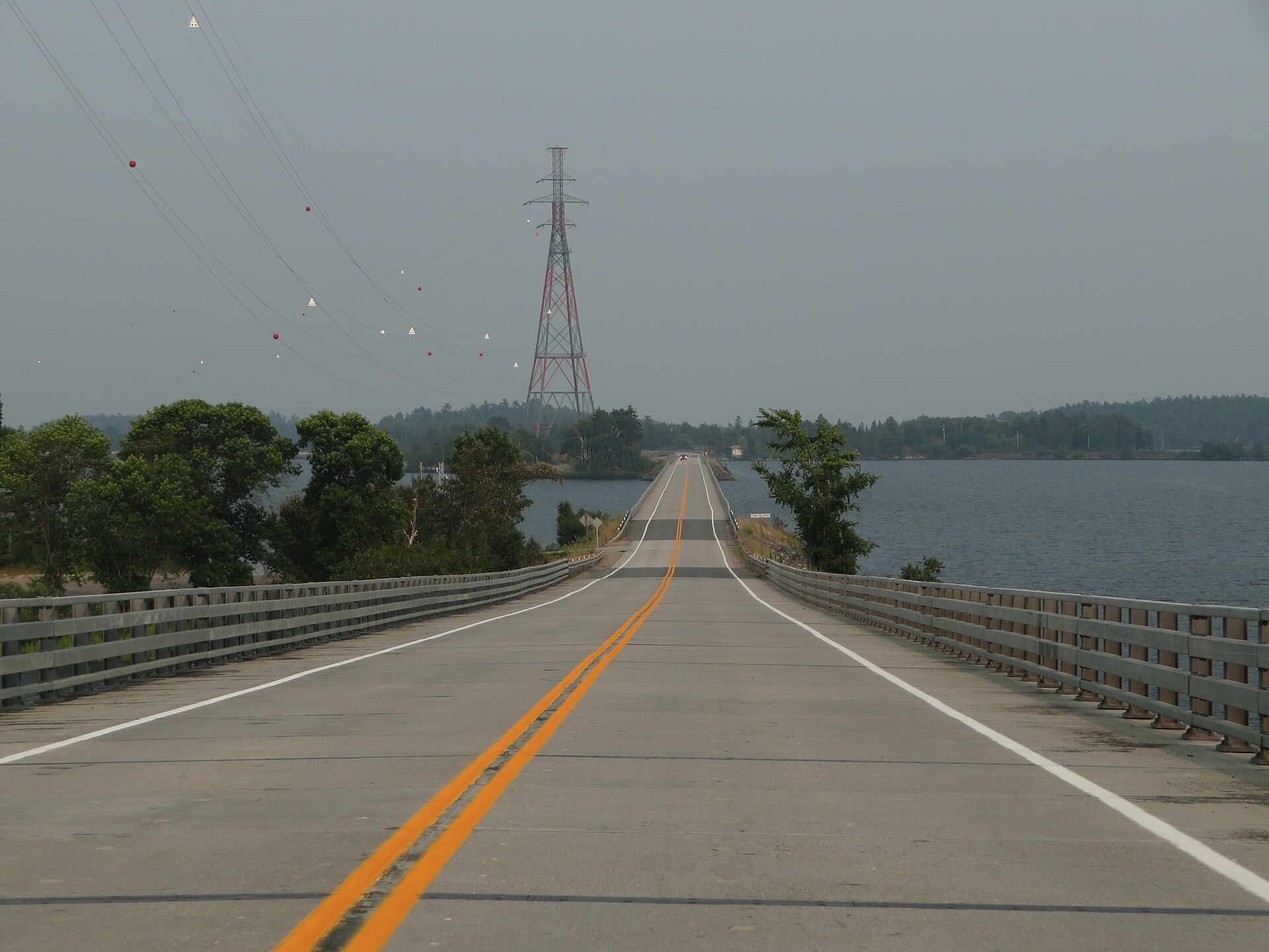 Bridge Over Rainy Lake, Ontario Highway 11, Between Fort Frances and Thunder Bay, Ontario (43256384884)