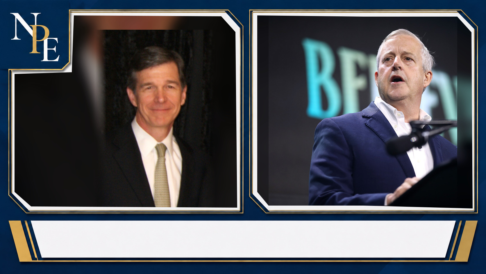Roy Cooper and Michael Whatley featured editorial graphic