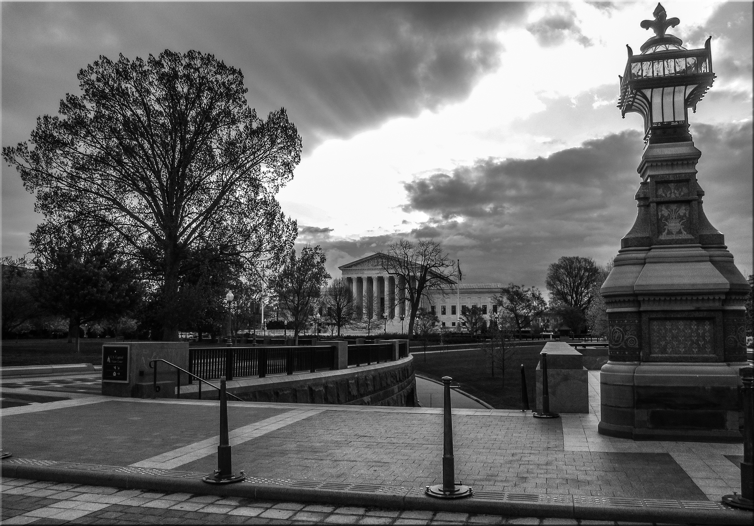 Morning bursts over the Supreme Court of the United States